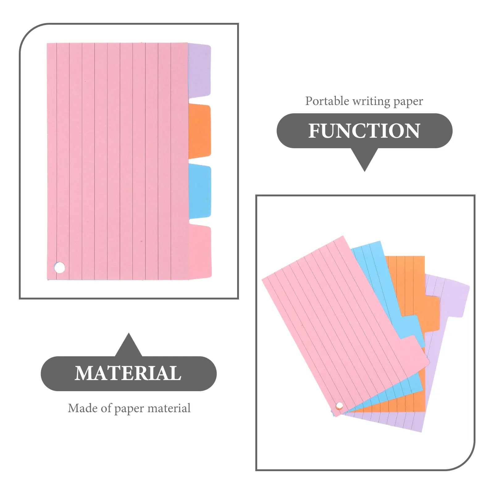 100 Sheets Index Notes Office Supplies Small Pad Pads Memo Mini Notepads Portable Sticky