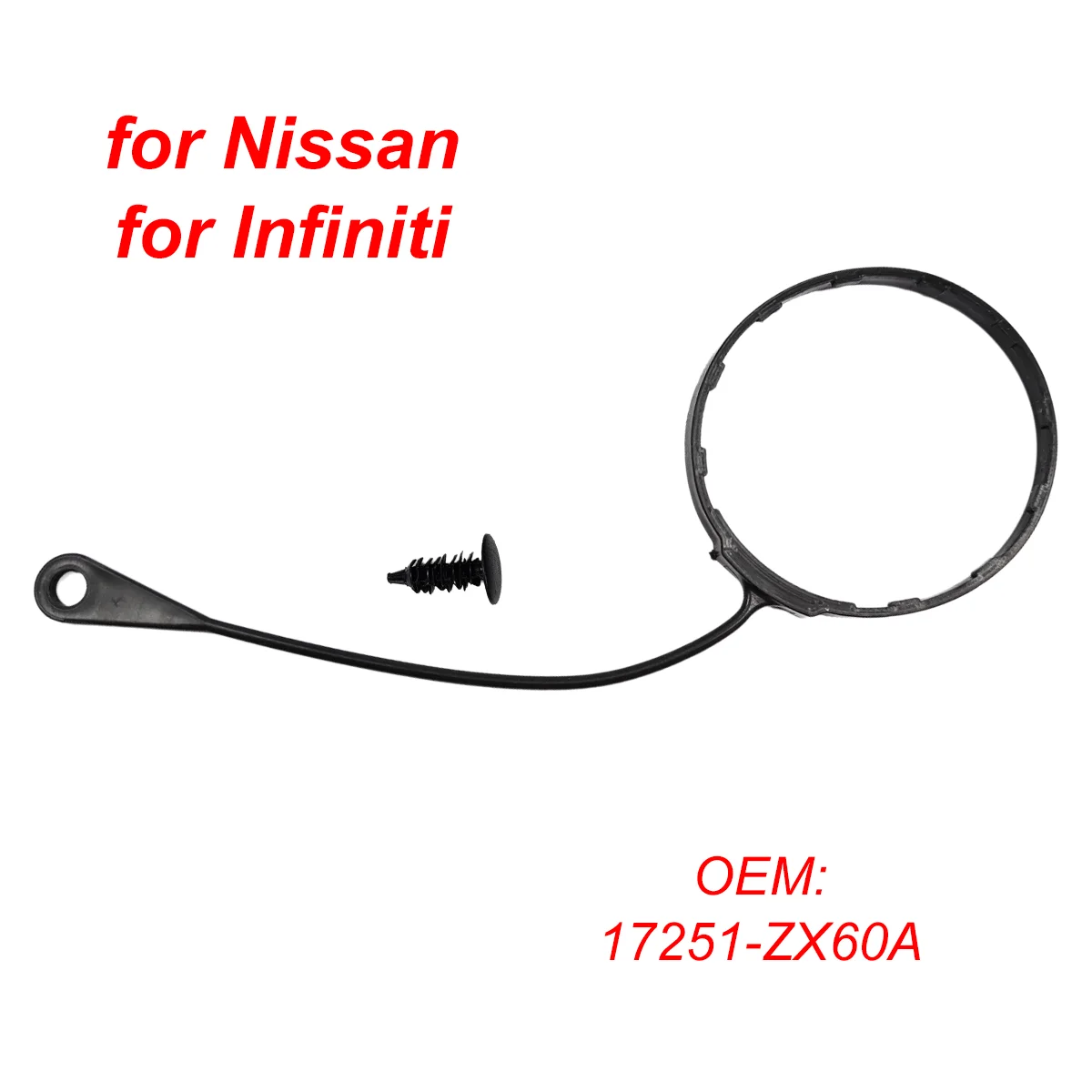 17251-ZX60A Car Fuel Tank Cap Cover Cable Line Rope for Nissan Qashqai X-trail T32 Sylphy Livina Bluebird Tiida for Infiniti