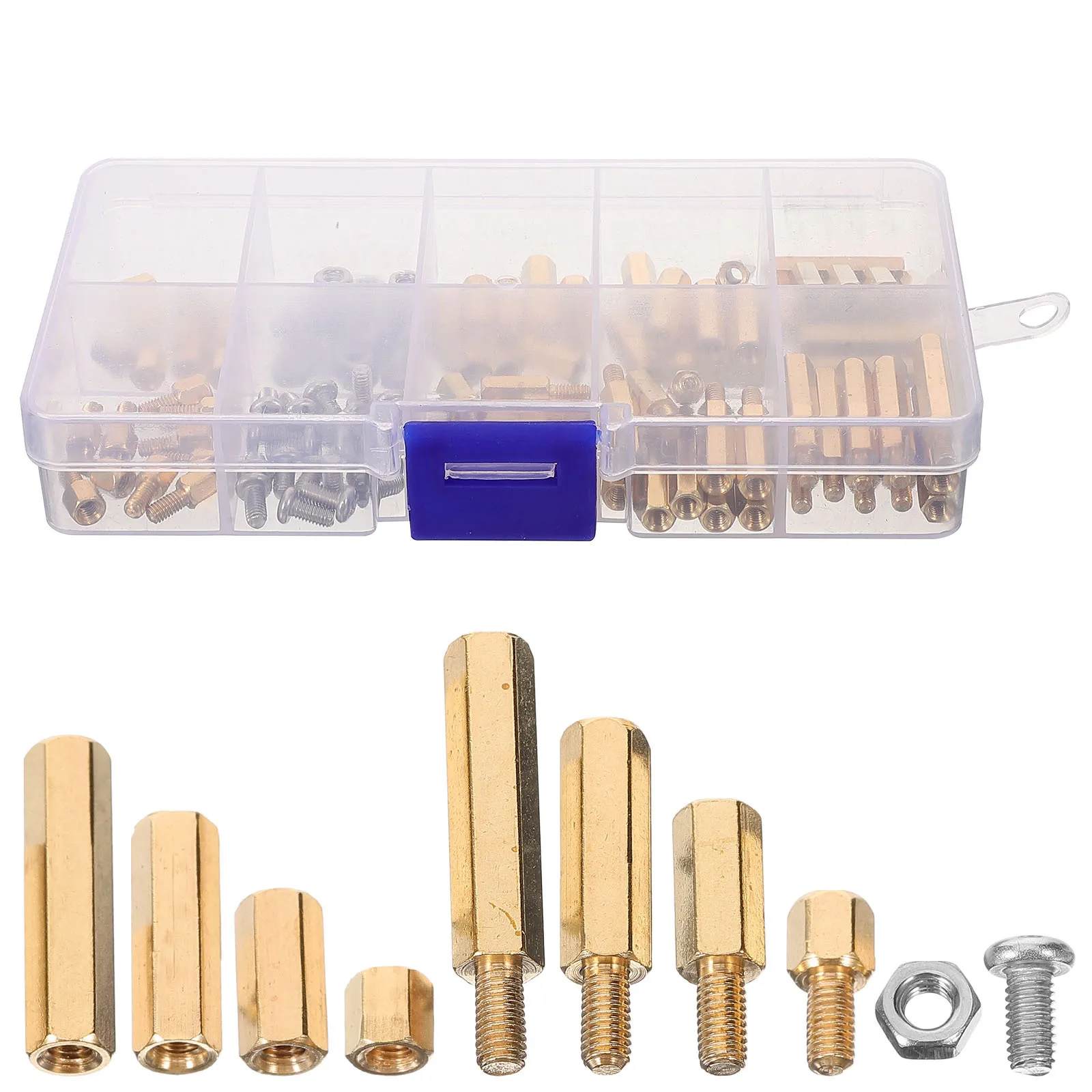 

1Set Copper Motherboard Standoff Screw Spacer Assortment Laptop Computer Repair Pc Case Circuit Board Kit Durable Storage