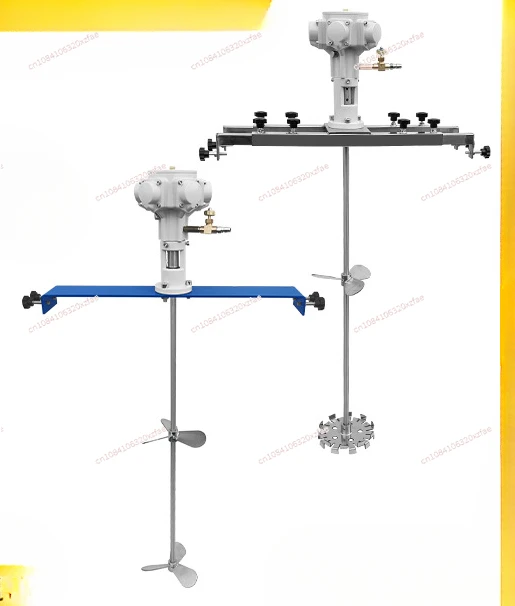 

Pneumatic mixer Horizontal plate clip oil drum Telescopic horizontal plate ton barrel mixer
