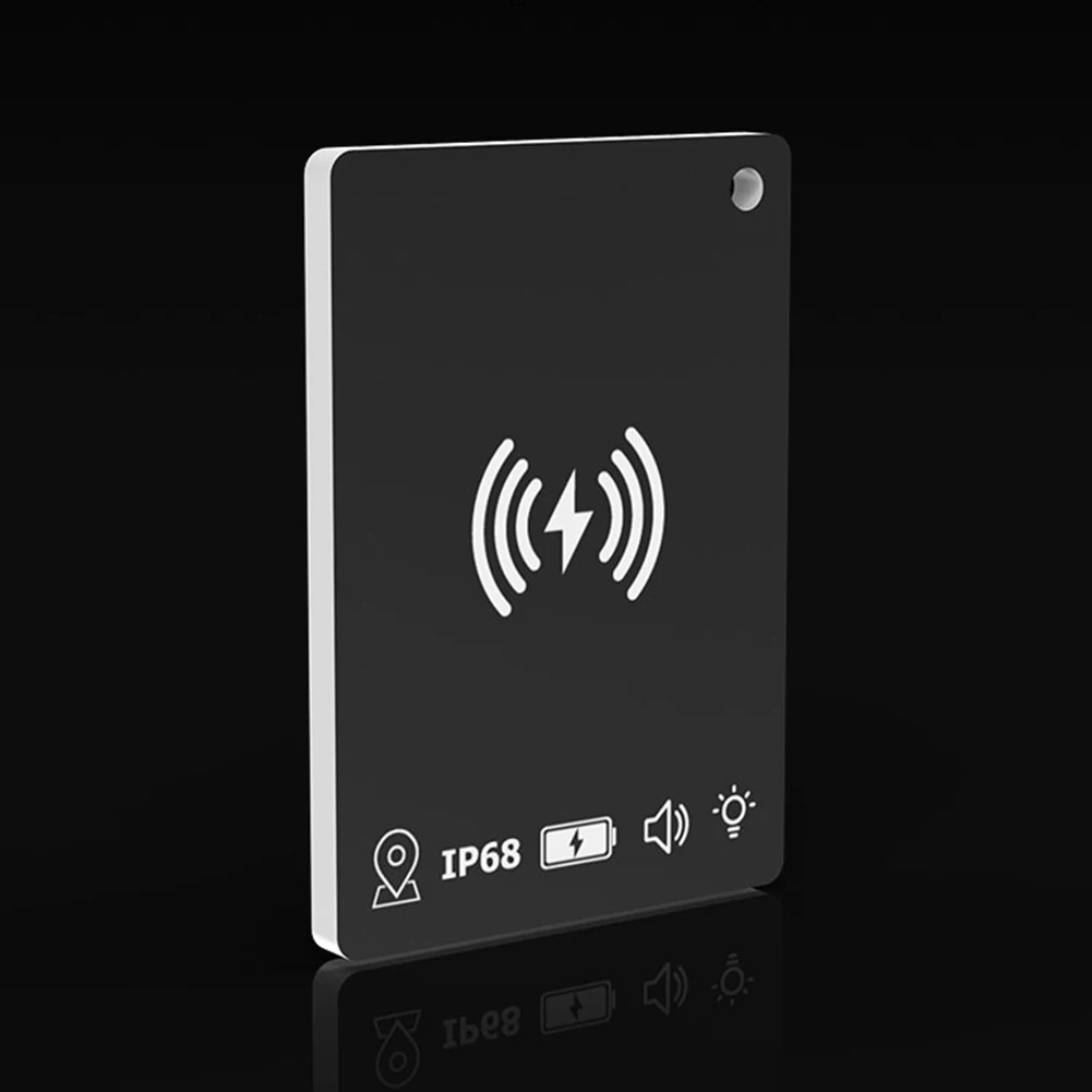 Localizador de cartão de item de carregamento sem fio funciona para Apple Find My Ultra Thin Tracker Wallet Cartão anti-perda para bolsa de bagagem e muito mais