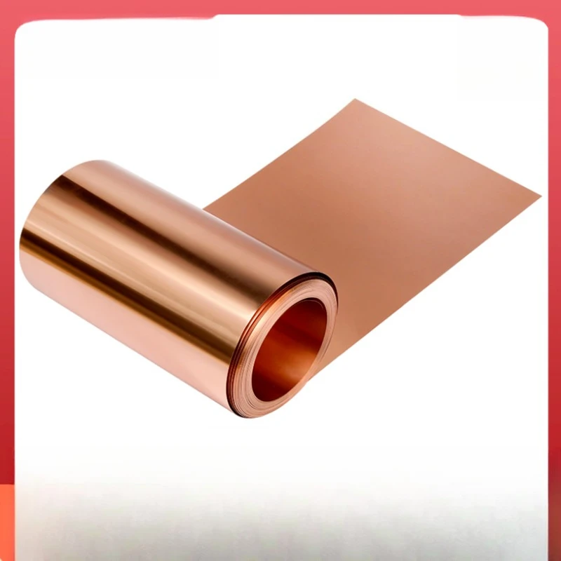1M Pure Purple Copper Strip 0 3-1mm Thickness 5-80mm Width for Gasket Sealing