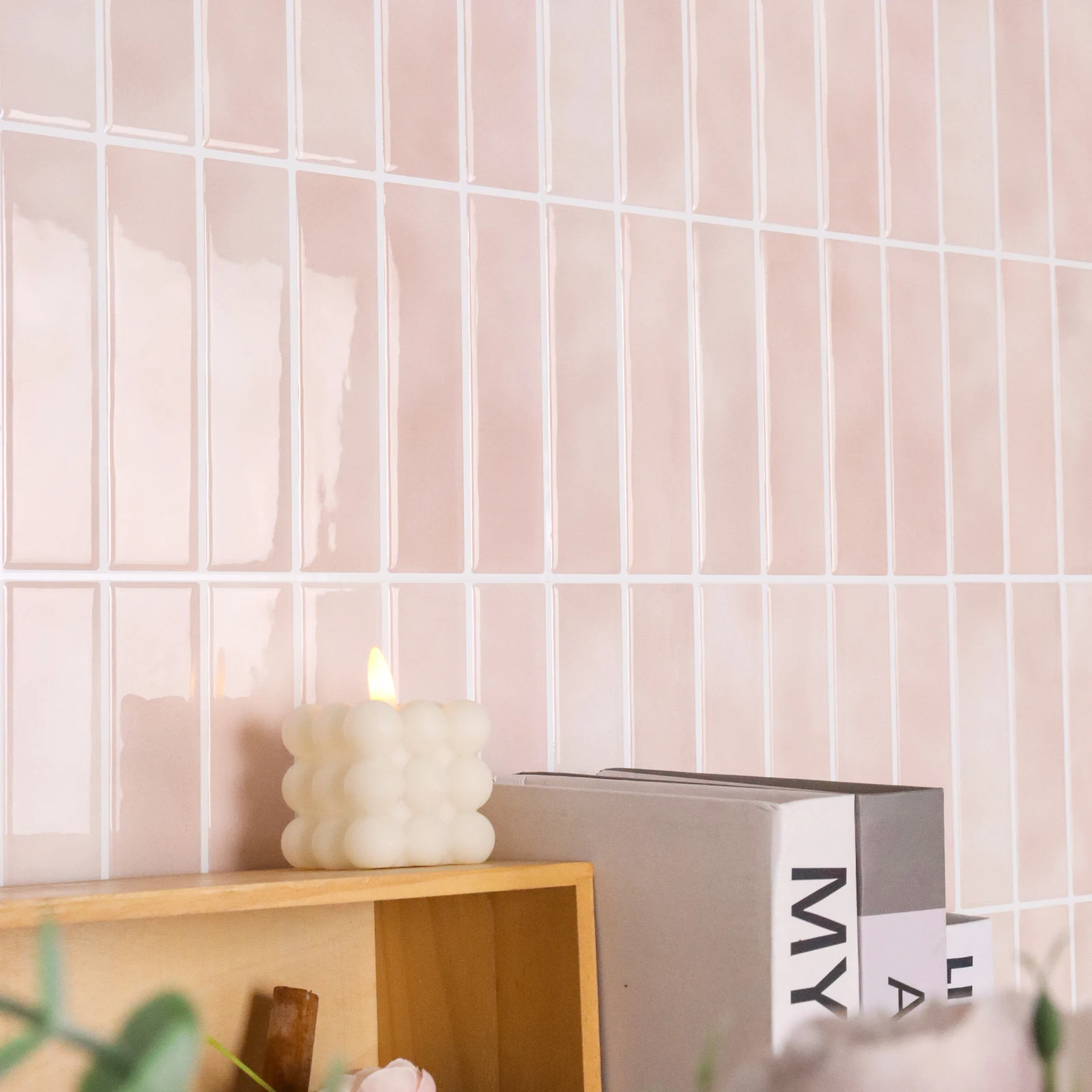 10pcs Premium Square 3D Wall Tile Sticker Self Adhesive Vinyl Wallpaper Peel and Stick Brick Tile Decal for Home Wall Renovation