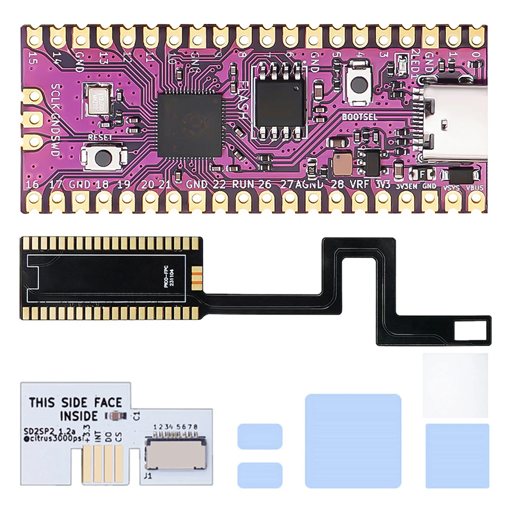 8PCS Raspberry Pi Pico Kit For NGC Picoboot Modchip FPC Flex Cable With SD2SP2 Adapter GC2SD Card Reader For Nintendo Gamecube