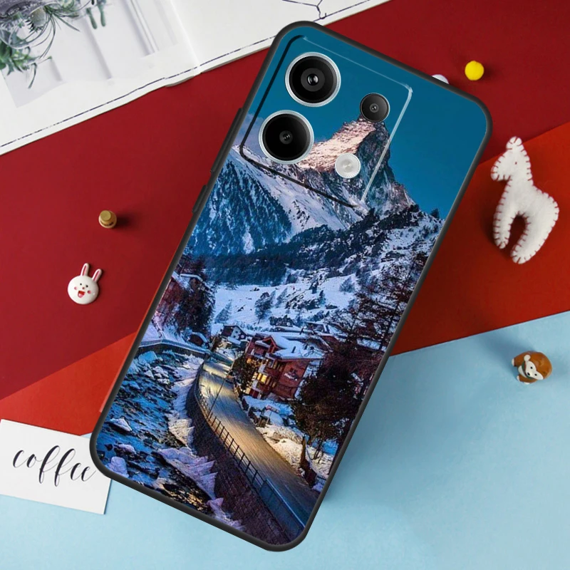 Zermatt Matterhorn Swiss Mountain Case for Xiaomi Redmi Note 13 12 10 8 9 11 Pro 12S 10S 11S Redmi 13C 10A 10C 9C 12C Cover