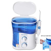 Oral Irrigator FC188 Nicefeel Dental Jet SPA UV Sterilization Water Flosser Tooth Whitening Jet Tips with 7 Nozzles for Family