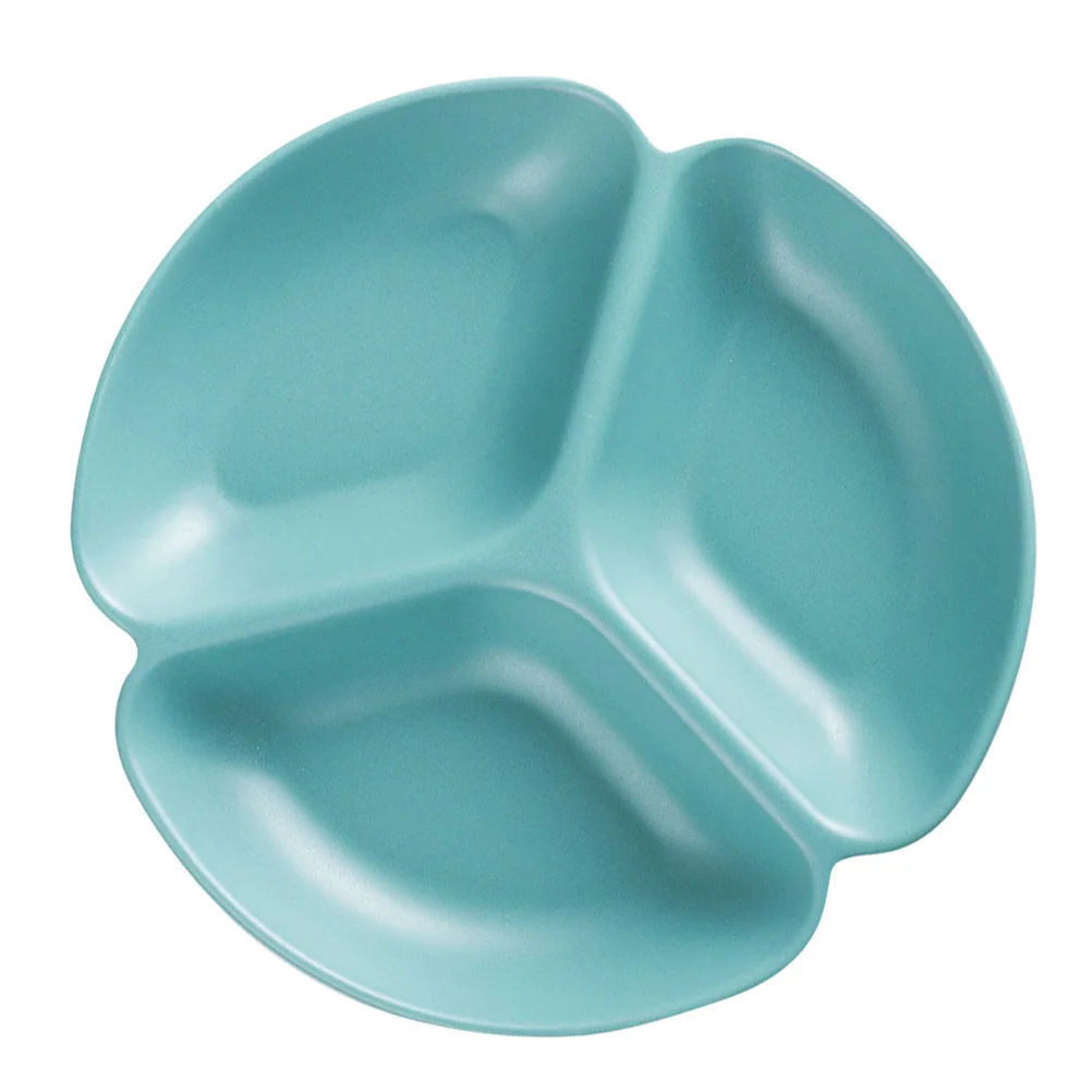 1 قطعة طبق مقسم من السيراميك الفاكهة وجبة خفيفة المقبلات صينية حواف ناعمة سهلة التنظيف صديقة للبيئة الخزف