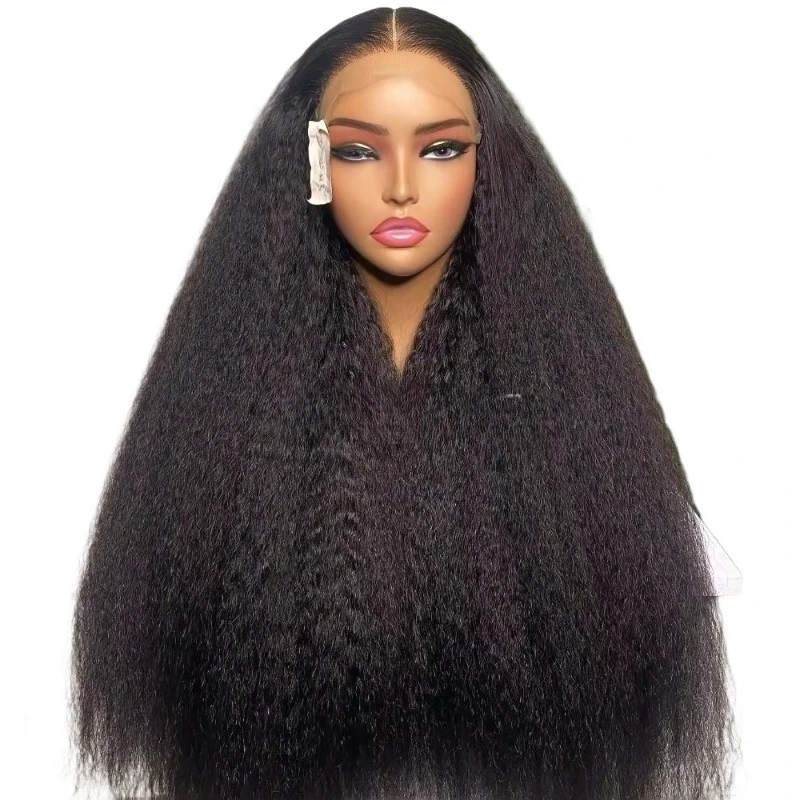 

Straight glue-free 360 full high definition lace front raw virgin straight hair wig with baby hair