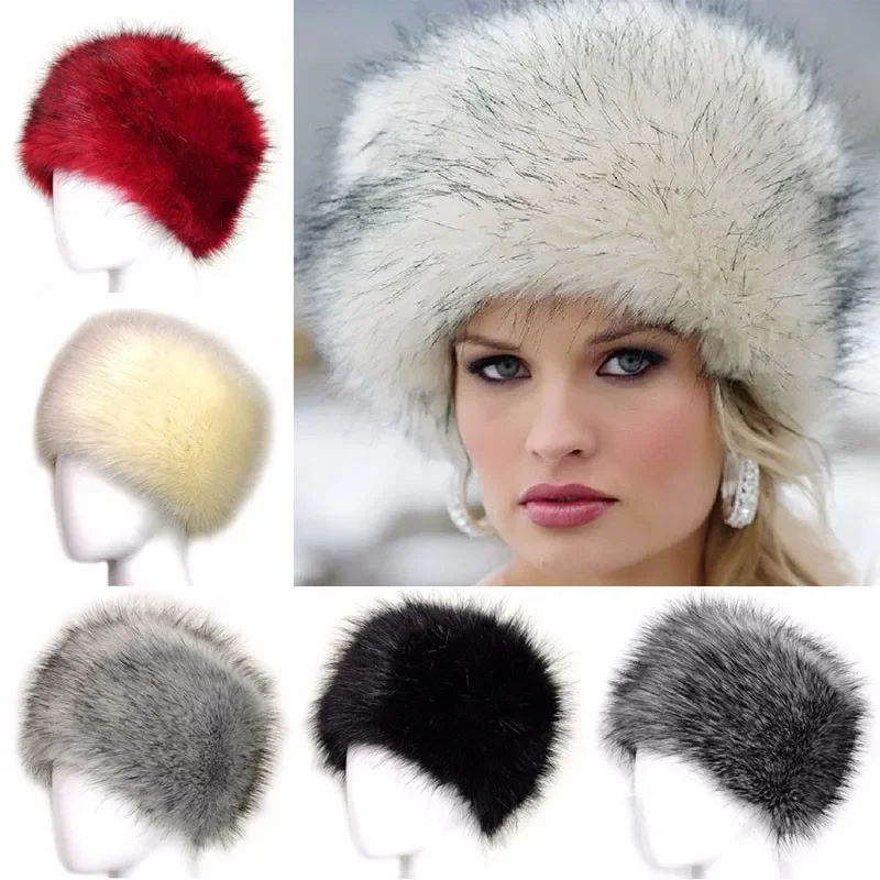 Winter New Style Items Fur Thickened Fox Fur Hat Earflaps Warm Cold-proof Basin Knit Bonnet Woman Earflap Girl's Hats Beanie Cap