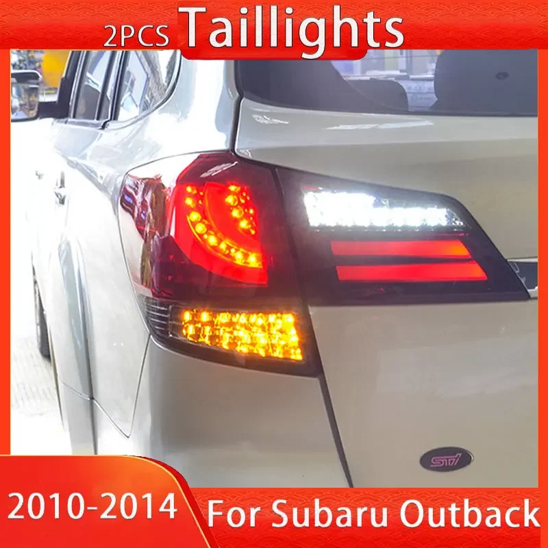 Tail Lamp for Subaru Outback 2010 2011 2012 2013 2014 Modification Car Taillight Brake Turn Signal Lamp Accessories