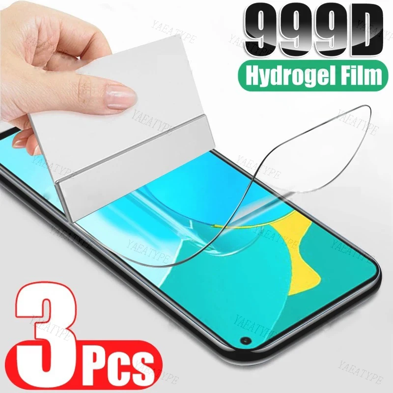 3Pcs Screen Protector Hydrogel Film For Sharp Aquos Sense8 Aquos R8S Pro Aquos V7 Plus Aquos R7s Aquos Wish3 Basio Active