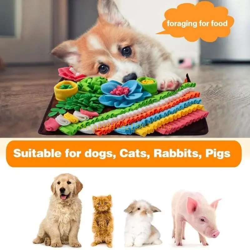 

Подушечка для нюхания собак для стимуляции психического и обогащения, моющийся коврик для нюхания собак для различных размеров, новогодний девственник