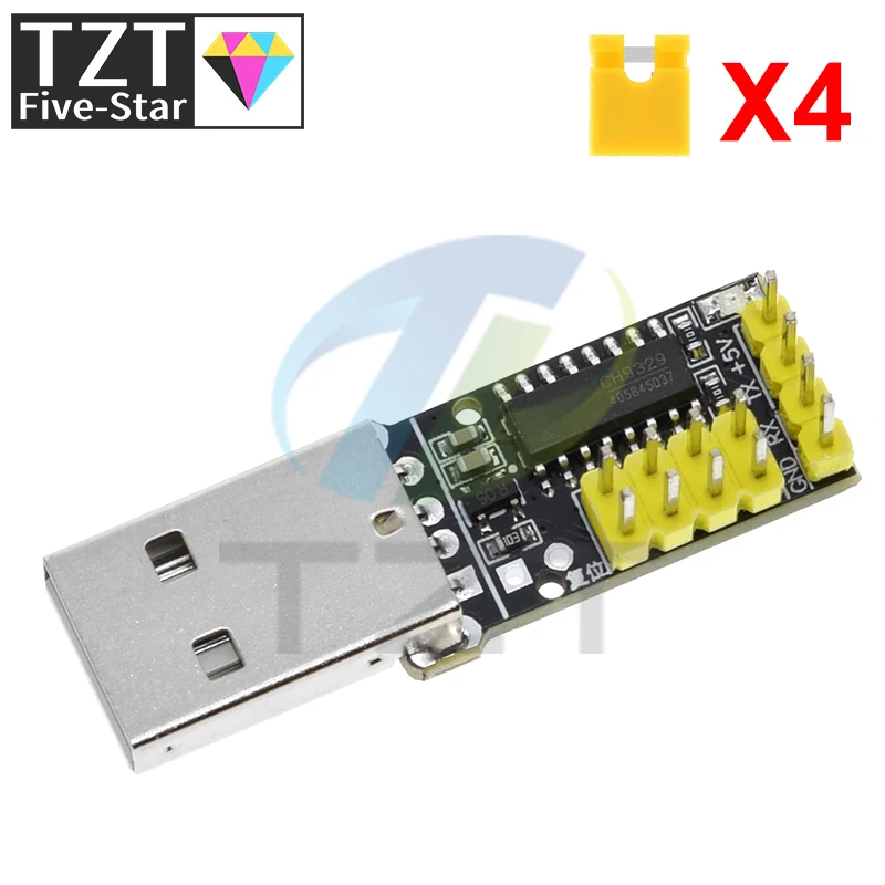 

TZT CH9329 Module UART/TTL Serial Port To USB HID Full Keyboard Mouse Driver-Free Game Bevelopment Box