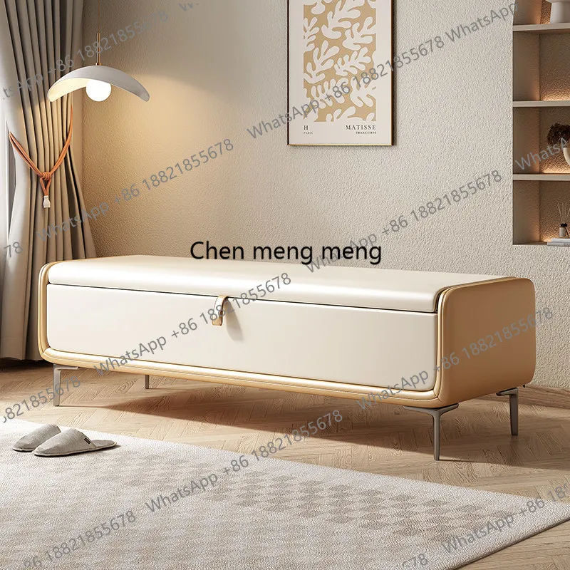 Bedroom bedside stool entry shoe changing stool bedside storage small sofa bed front storage bed