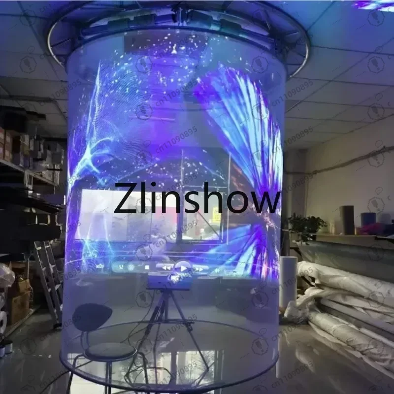 

Zlinshow сценический проекционный экран ткань проекционная голографическая сетка
