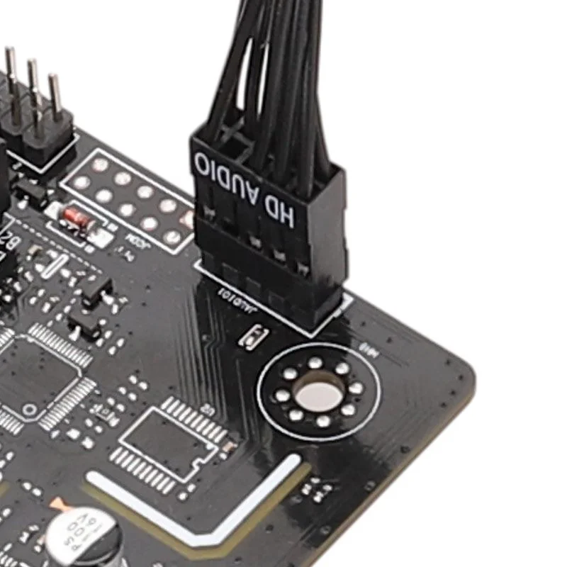 PC Motherboard Front Audio Extend Flex Cable 20cm 30cm 50cm Computer 9PIN Male to Female HD Sound Connect Wire Adapter