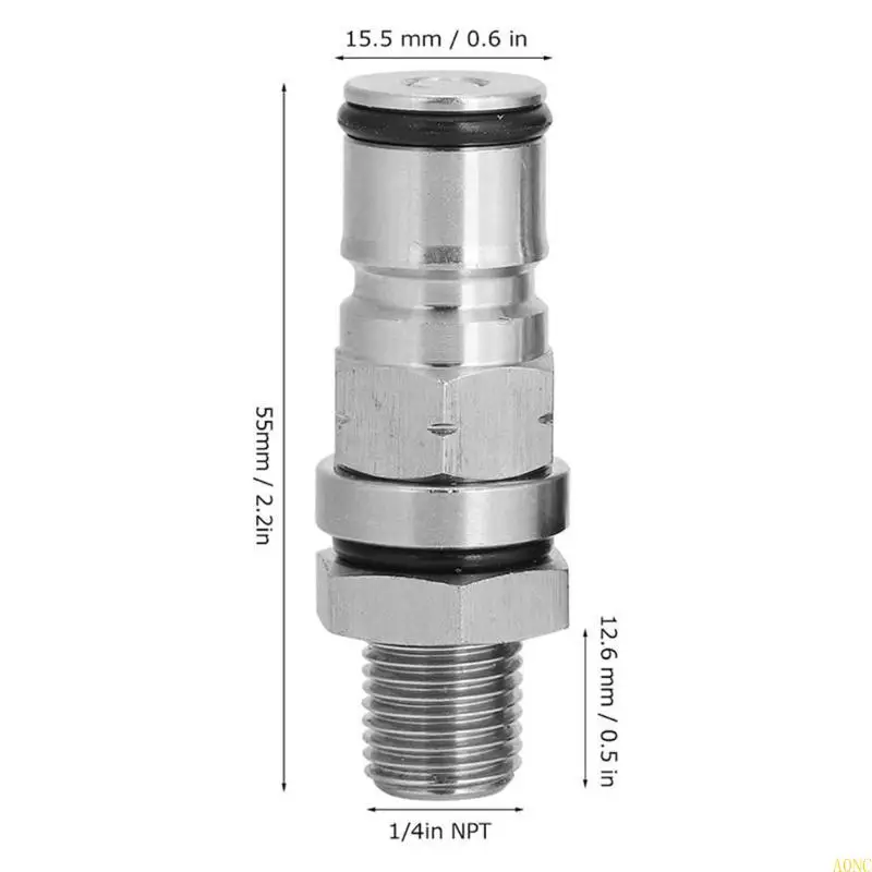 A0NC 2ピース信頼できるホームブリューイングケグボールロックポストガスバルブの取り付けが簡単です