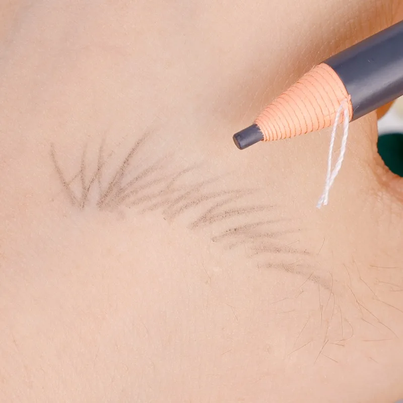 Impermeável Microblading Eyeliner Tint Pen, Lápis de sobrancelha preto e marrom, Tattoo Enhancer, Maquiagem Profissional Cosméticos