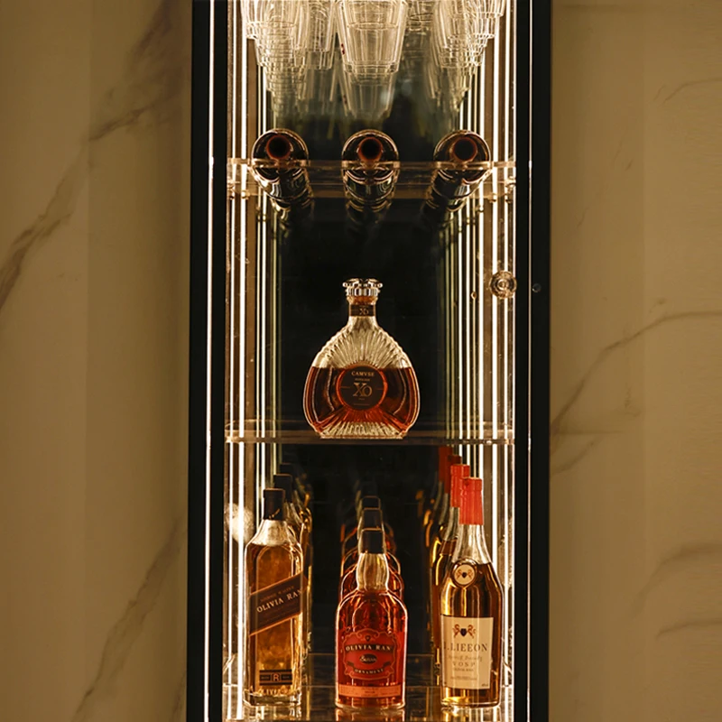 تخزين خزانة عرض فاخرة منظم المشروبات الزجاجية خزائن غرفة المعيشة خزانة جانبية الشمال Szafki Do Salonu أثاث المنزل