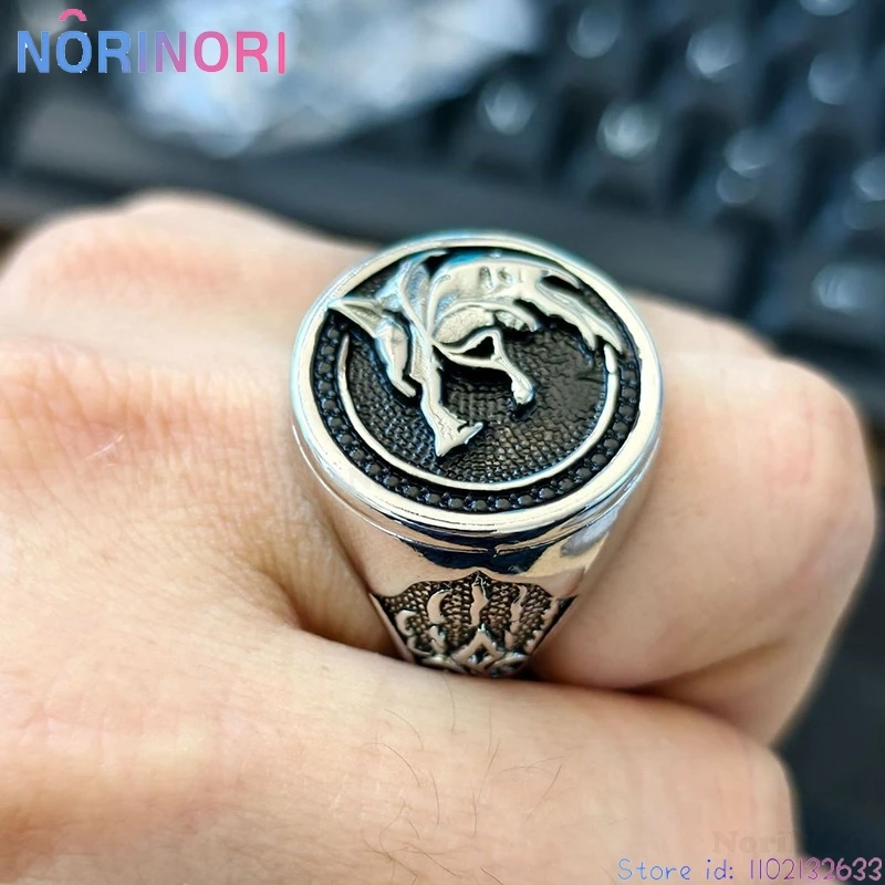 Love And Deepspace Valko Wolf King Wolf Head Claw Adjust Opening Ring Vintage Finger Jewelry Halloween Cosplay Party Costume Cos