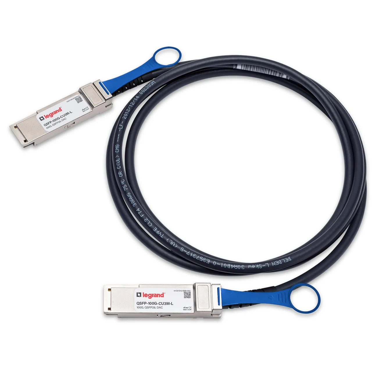 3m (10 ft) and Qsfp-100G-Cu3M Compatible 100g Qsfp28 Passive Direct Connection Copper Twisted Pair