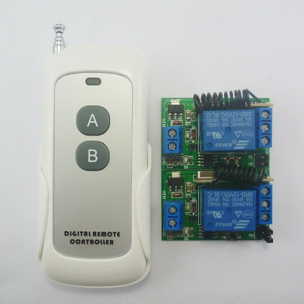 DC12V 433MHz RF Wireless Remote On/off Switch + Delay Time Timer Controller Link