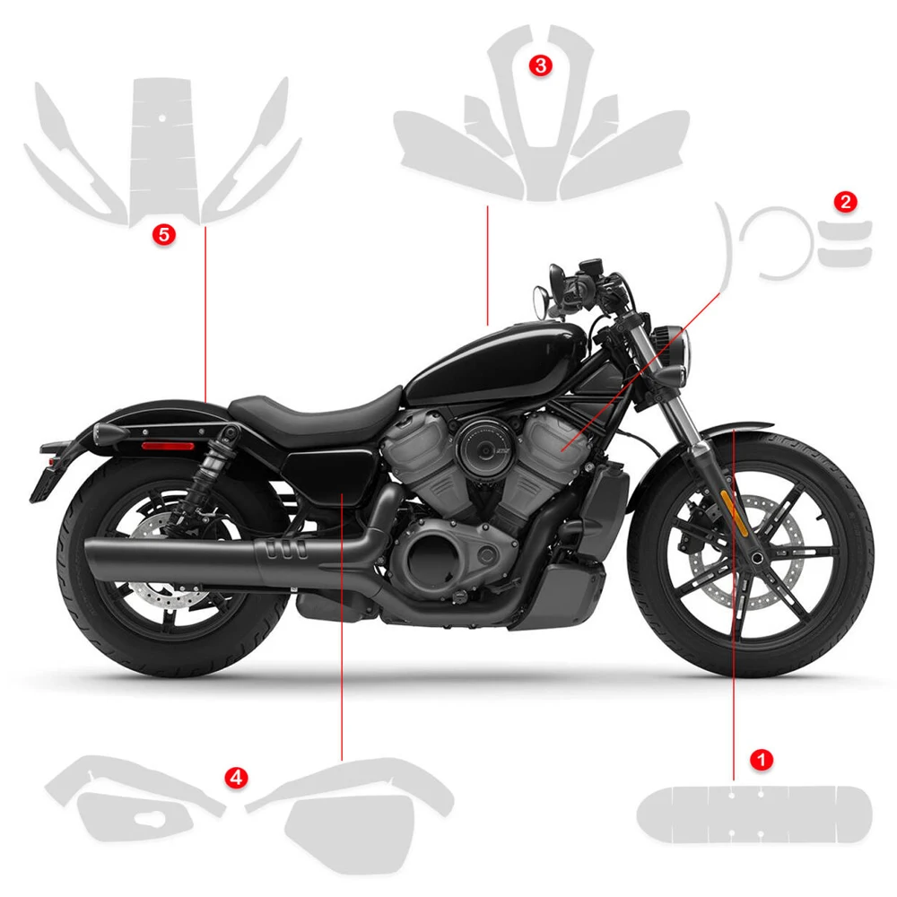 طبقة رقيقة واقية PPF تناسب RH975S Nightster975 ملصق حماية خاص من البولي يوريثان الحراري لـ Nightster 975 /S غطاء سيارة غير مرئي هدية