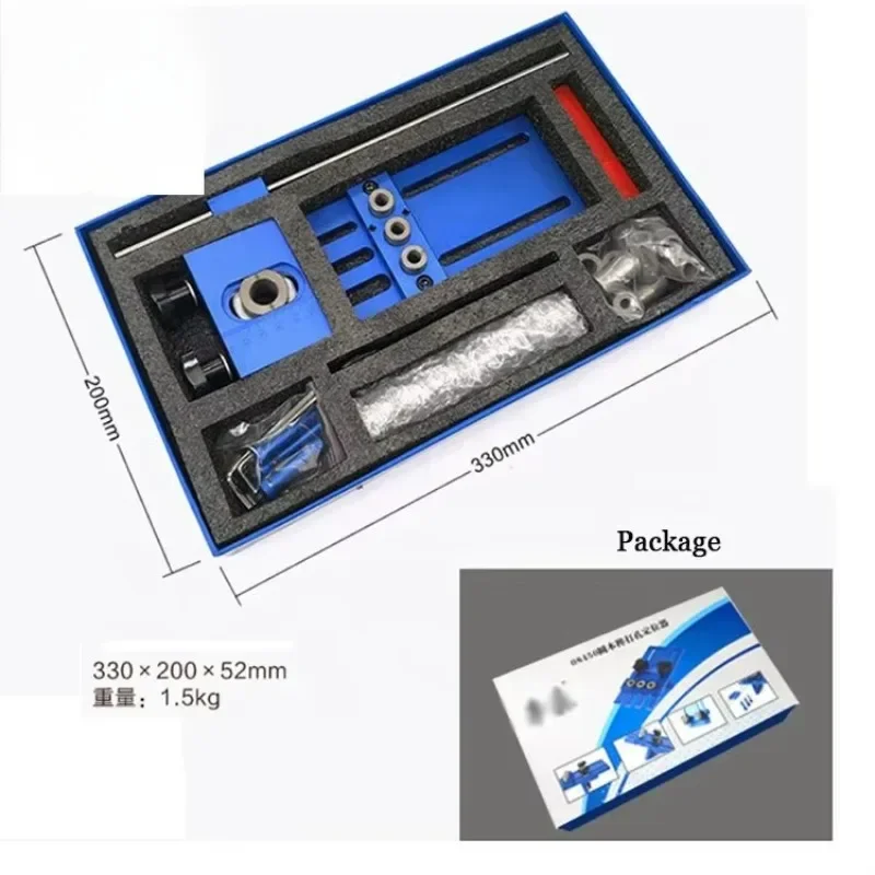 

Dowel Jig Kit with Auxiliary Tools Self-Centering Dowel Drill Guide Hole Jig for Joinery Woodworking