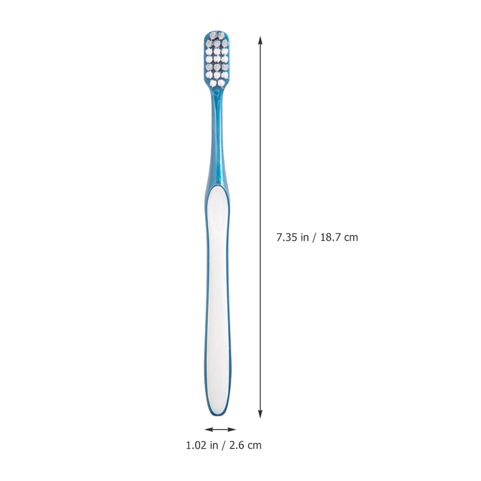 4Pcs Hard Bristle Manual Toothbrushes for Adults Men Large Head PP Tpr Material Ergonomic Handle Travel Lightweight