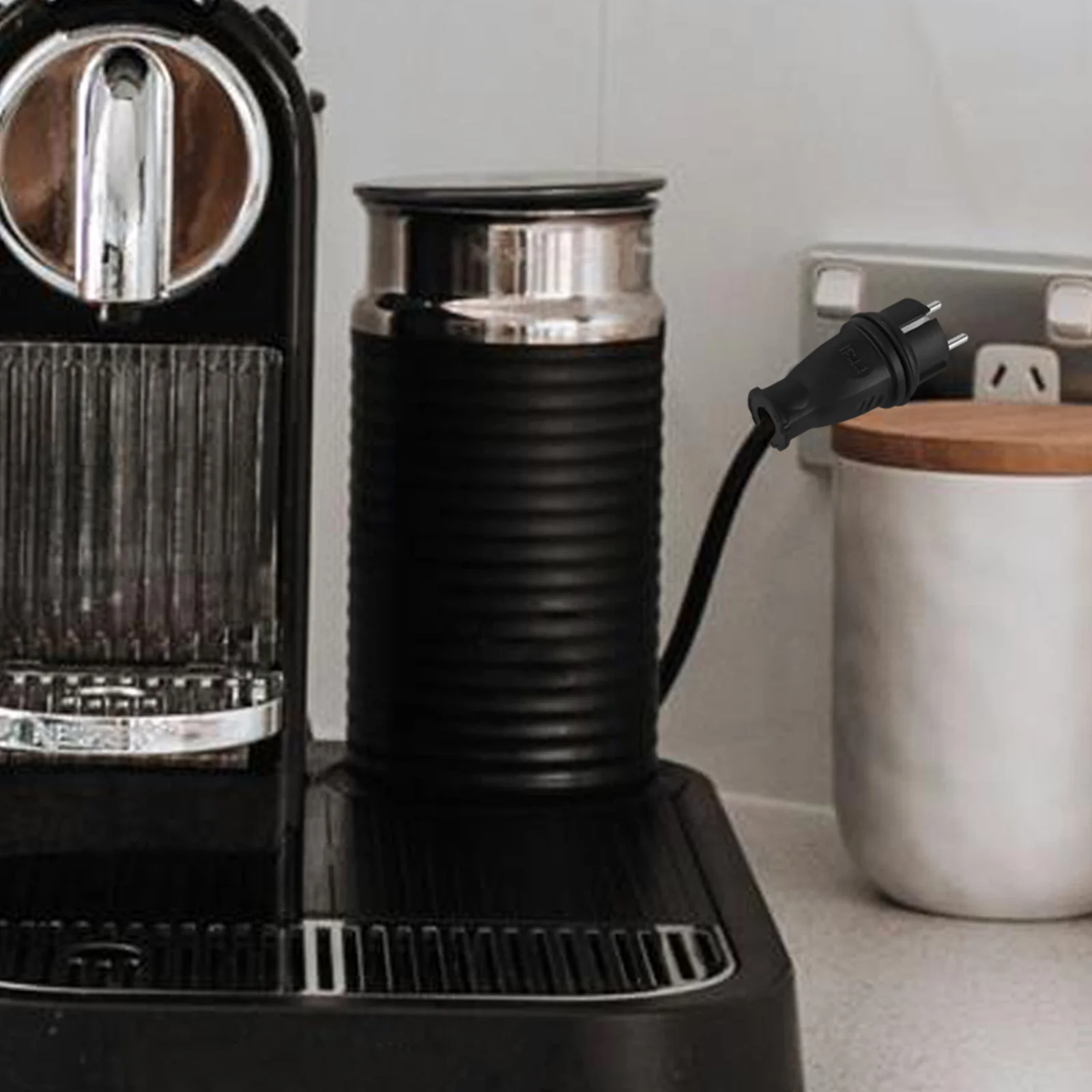 2 Prong Electric Replacement Extension Cord Plug Eu Angle Adjustable Grounding Plug For Portable Inverter Outdoor Socket Outlet