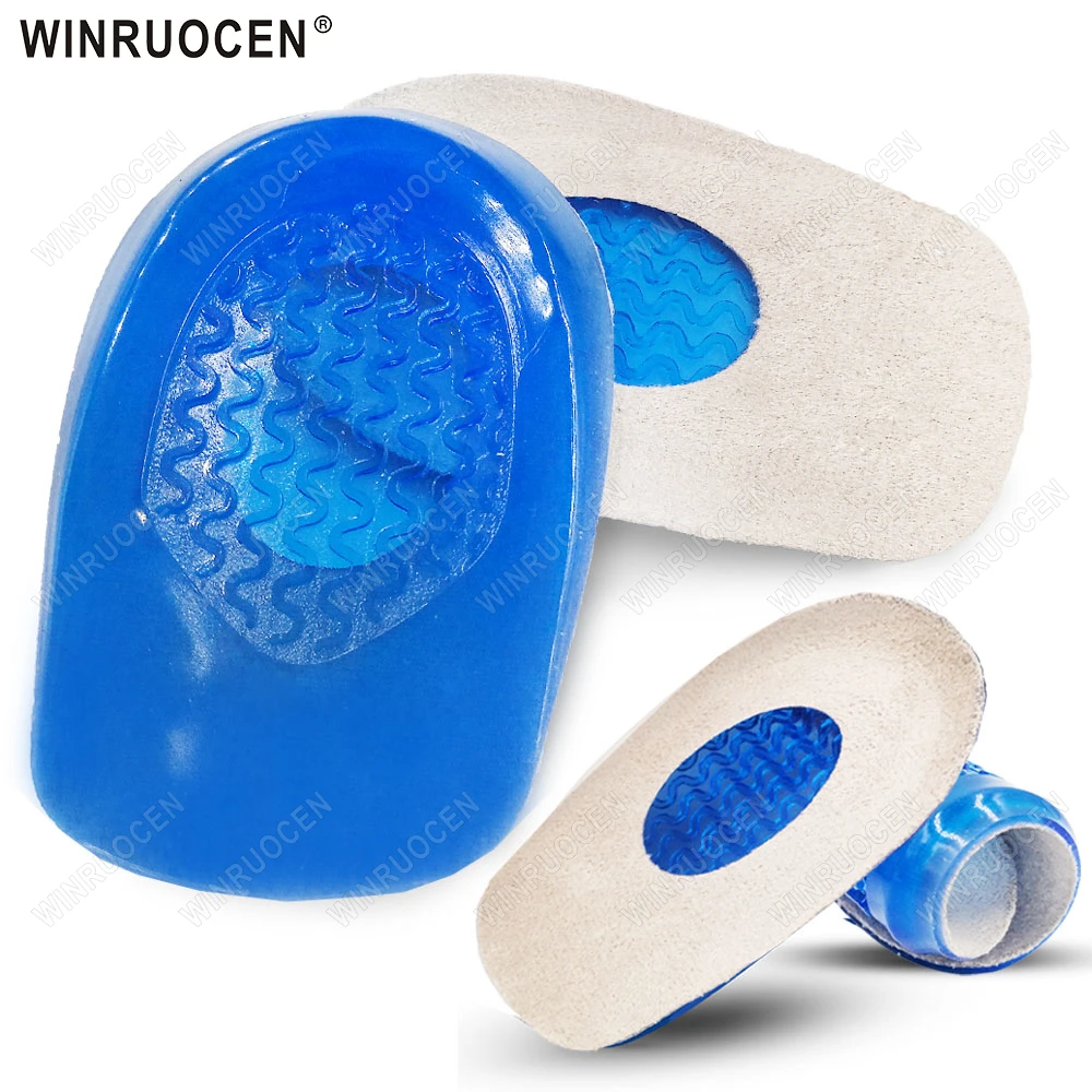 Silikon Gel Einlegesohlen Neue Ferse Tasse/Rücken Pad Calcaneal Schmerzen/Fuß Spur Unterstützung Fuß Schmerzen Relief Gesundheit fuß Pflege Kissen Einsätze