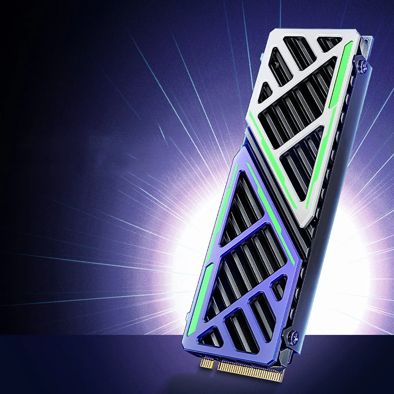 SSD Heatsink Magnesium Aluminum Alloy NVME NGFF Radiator PC Efficient Cooler W/ Thermal Silicone Pad For PC/PS5