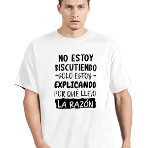 أنا لا أحتضن ، أنا أشرح لماذا أنا على حق تي شيرت نص مضحك نكتة فكاهة إسبانية قميص كاجوال قطن للجنسين ناعم أفضل 8 قميص واضح مبيعا - رقم 3