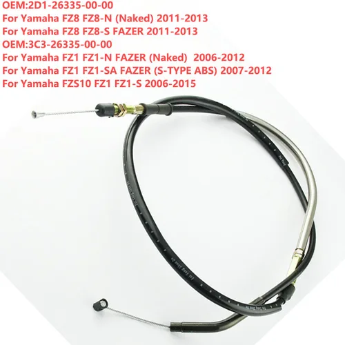 Accesorios de motocicleta Cable de Control de embrague Línea alámbrica para Yamaha FZ8 FZ8-N FZ8-S FZ1-N FZ1-SA FZS10 3C3-26335-00-0 2D1-26335-00