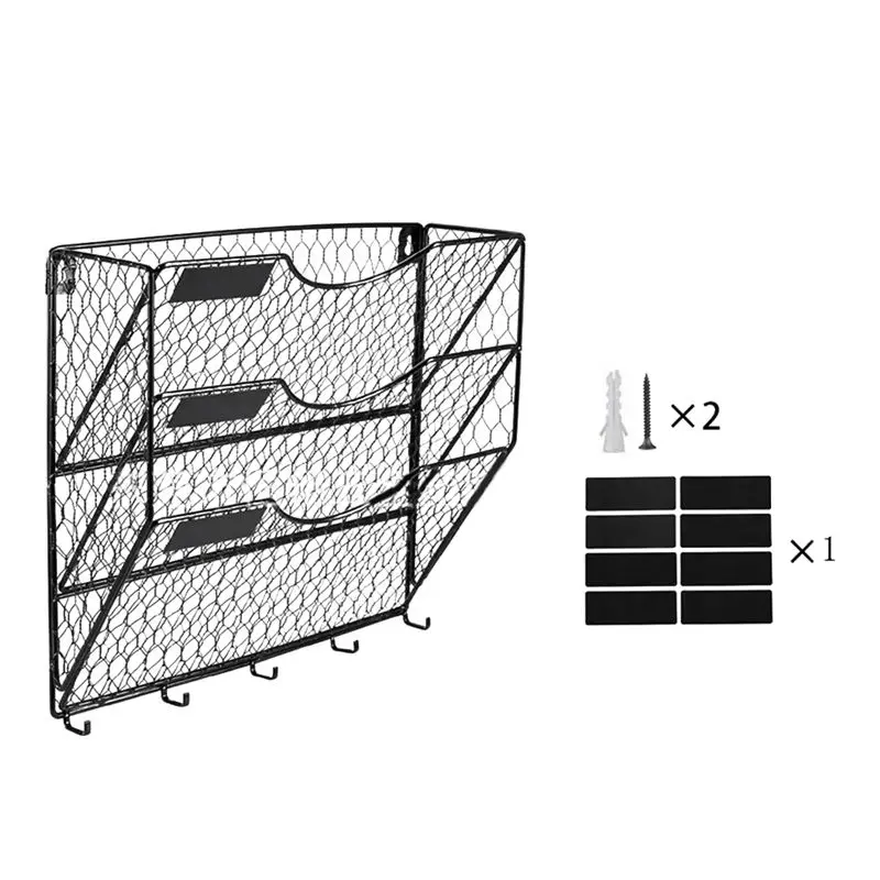 a23f-3-tier-metal-mesh-hanging-mail-rack-with-hooks-letter-document-magazine-office-sorter-bin