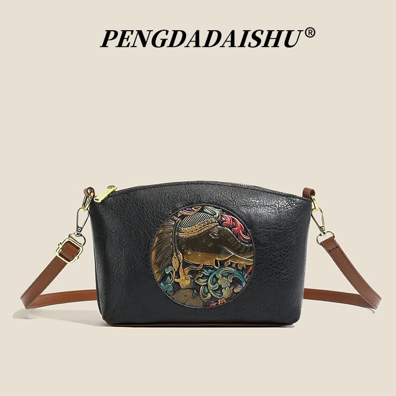 

Повседневная женская сумка из мягкой кожи, сумка через плечо, женская новая модная сумка-мессенджер с принтом, сумка-тоут Sac A Main