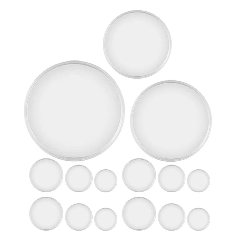 

36pcs Loose Leaf Button Mushroom Rings Colored Binder Clips Assorted Sizes Plastic Notebook Keychain Rings For A4 A5 A6