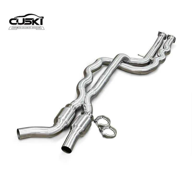 Suitable for BMW M2C/M2 Competition F87 3.0T Exhaust Middle Equal Length Middle Pipe Resonant tube Stainless Steel Exhaust Parts