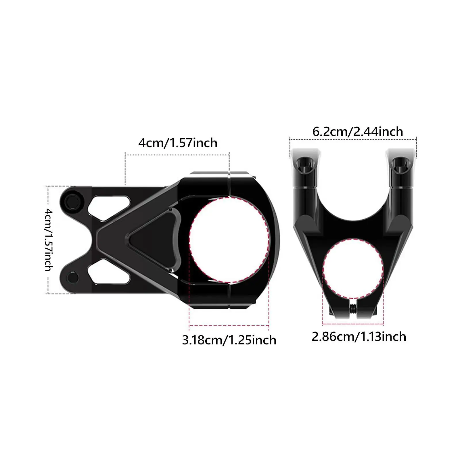 

Bike Short Stem Replacement Aluminum Alloy Handlebar Mount for Track Bikes and Road Bike Parts Upgrades