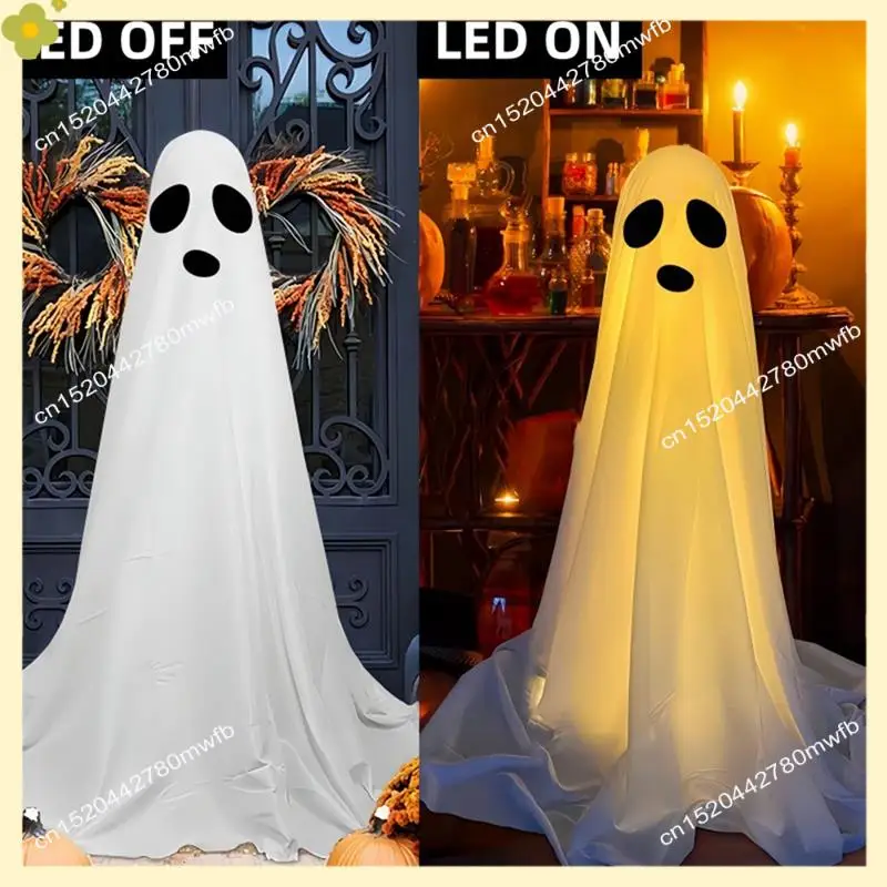 

LDHL Halloween Outdoor Decorations Spooky Ghost Standing Glitter Decoration Ghost For Halloween (Small)