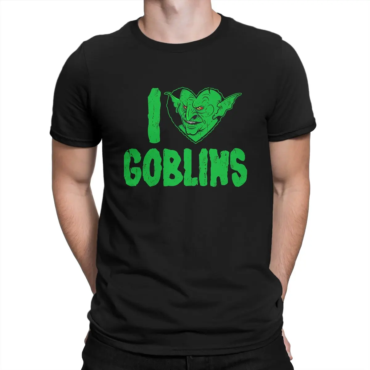 I Heart Goblins Men's T Shirts Nekrogoblikon Vintage Tee Shirt Short Sleeve Round Collar T-Shirts Cotton 4XL 5XL Clothes