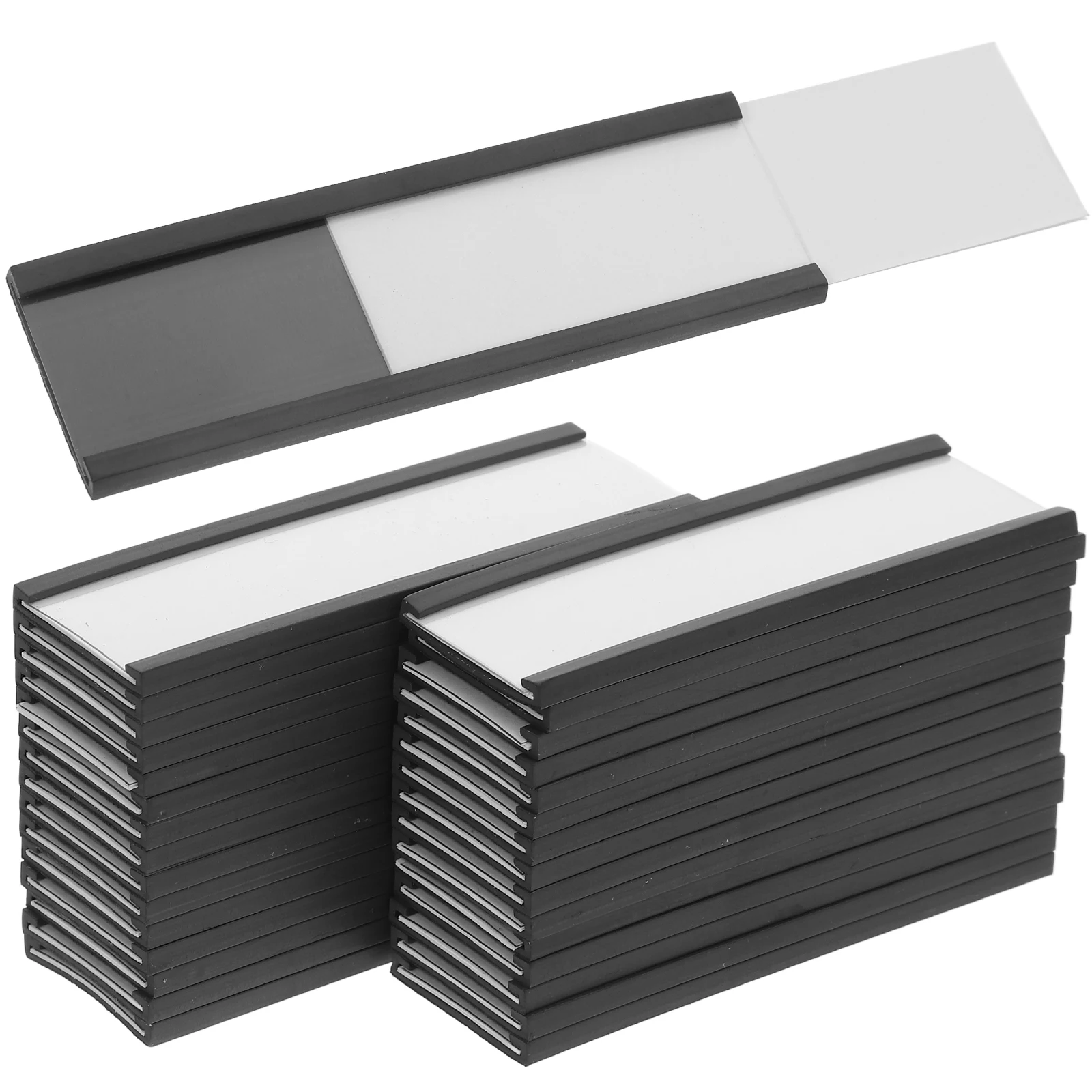 

Magnetic Label Holder 10 Sets 10x5cm Reusable for Warehouse Shelves Whiteboard Magnetic Labels Name Magnet Shelf Labels Price