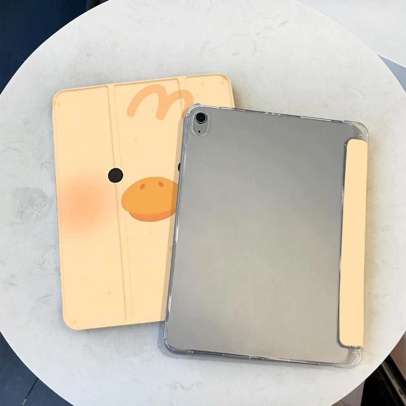 Ipad Accessories Detachable Cover for Ipad 9 Generation Case IPad Air 5 Air 4 10.9 2018 9.7 5/6th Air 2/3 10.5 Yellow Duck Shell