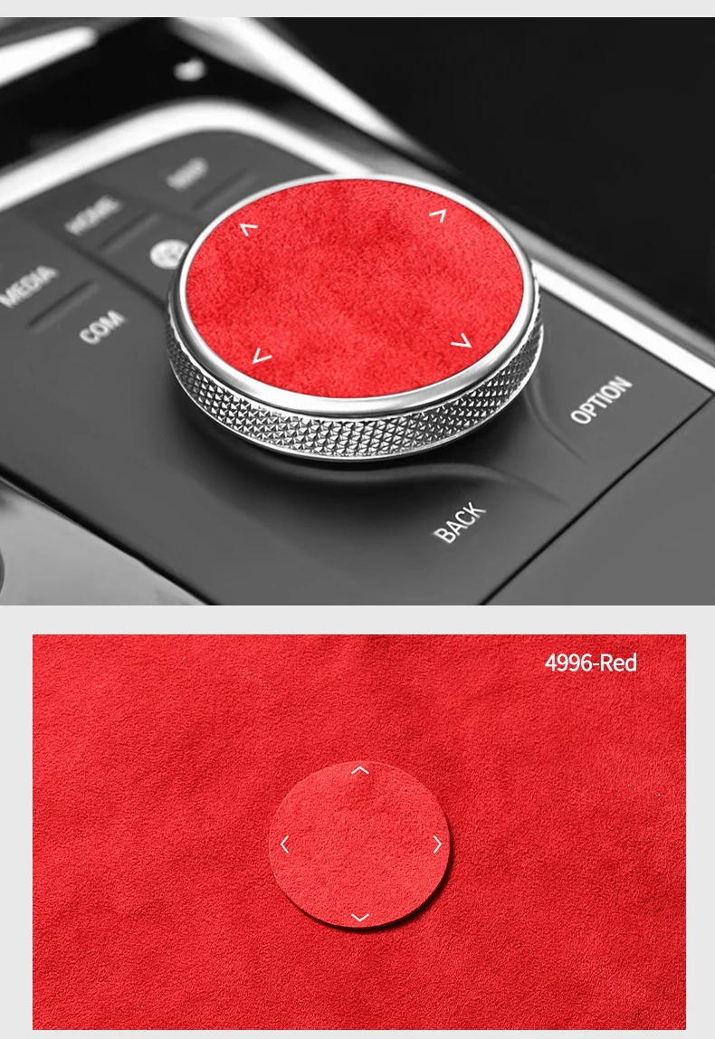 Für BMW 1er/2er/3er/4er/z4 Serie Hergestellt aus Alcantara Multimedia Schalter Knopf Trim Aufkleber Auto innen Custom Tuning Zubehör – Detail 12
