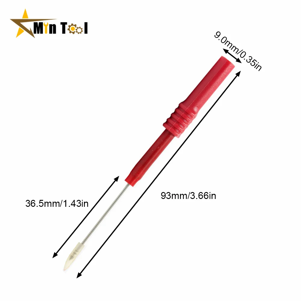 P5009 Soft PVC Insulation Piercing Needle Non-destructive Multimeter Test Probes Measuring Tool Accessories