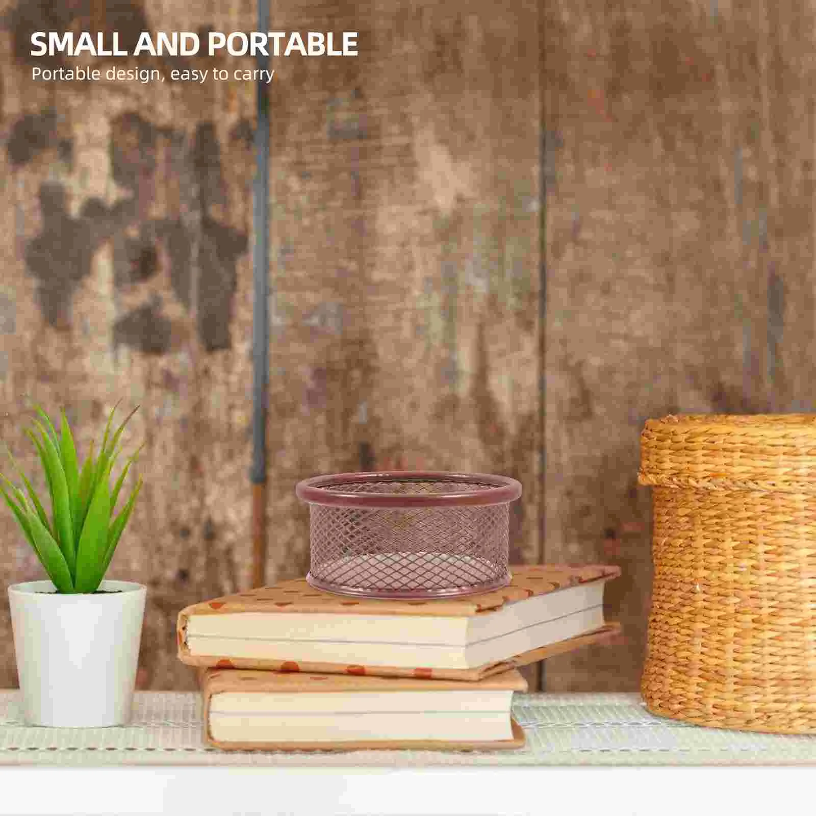 4 قطع من مشبك الورق، شريط مكتب، حامل كمبيوتر محمول، حامل حديد للمشابك