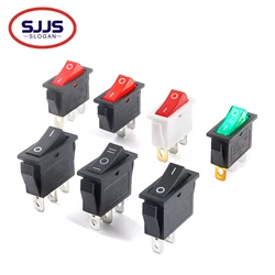 Ship/shape switch KCD3 rocker switch 2 feet 3 feet 2 gear 3 gear with light power rocker switch ON-OFF-ON 16A 250V / 20A 125V AC