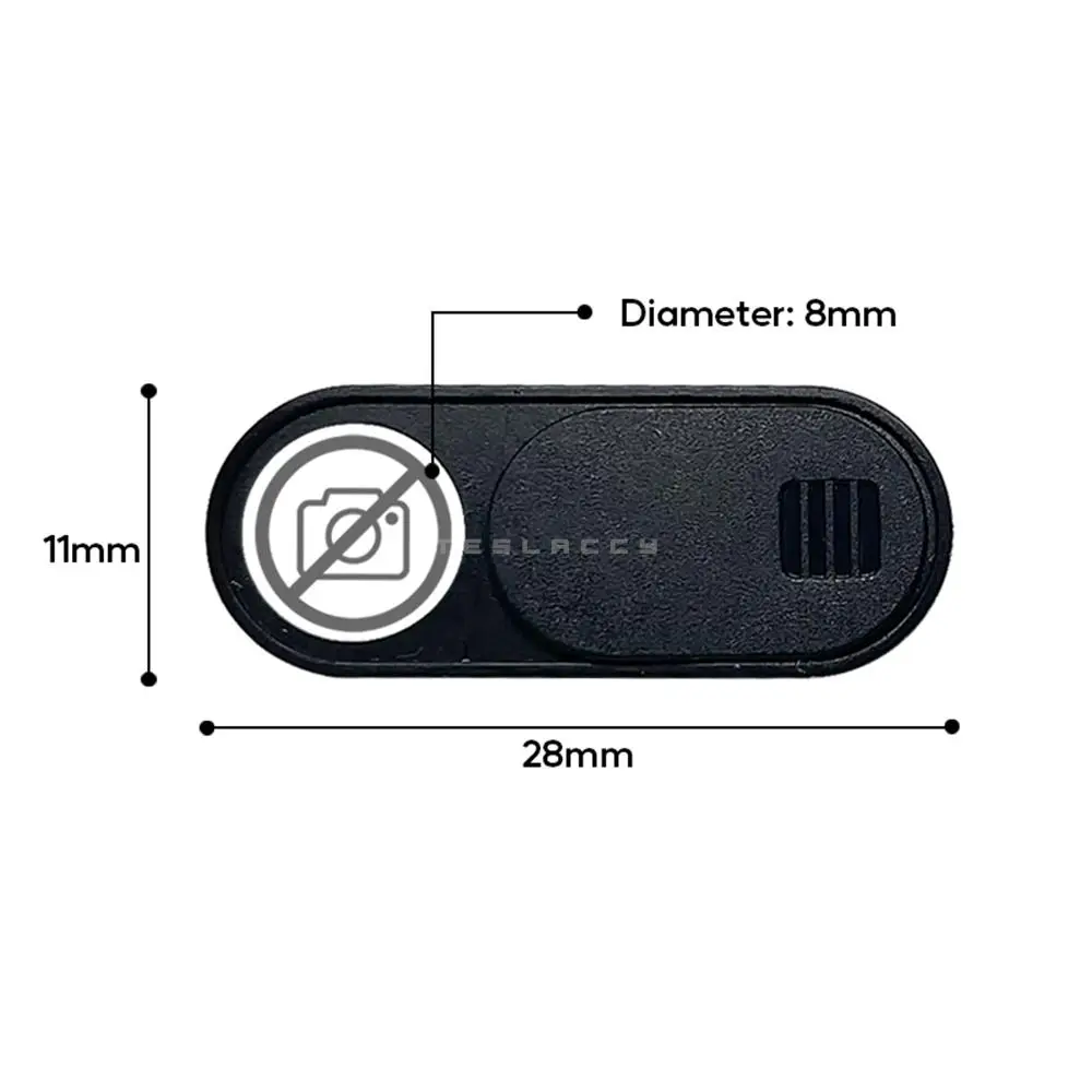 Protezione della Privacy copertura della fotocamera per Tesla Model 3 Y accessori per Console centrale Webcam Slide Switch Blocker adesivo interno