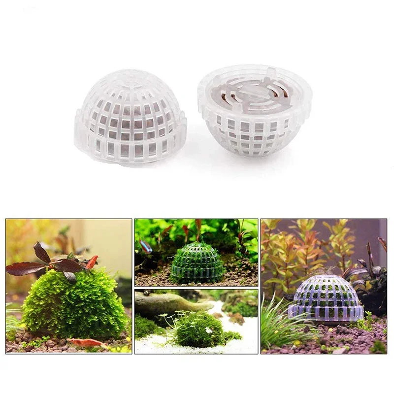 

Plastic Aquarium Moss Ball Filter Aquatic Pet Supplies Decorations For Shrimps Fish Tank Pet Products Fish Tank Decor