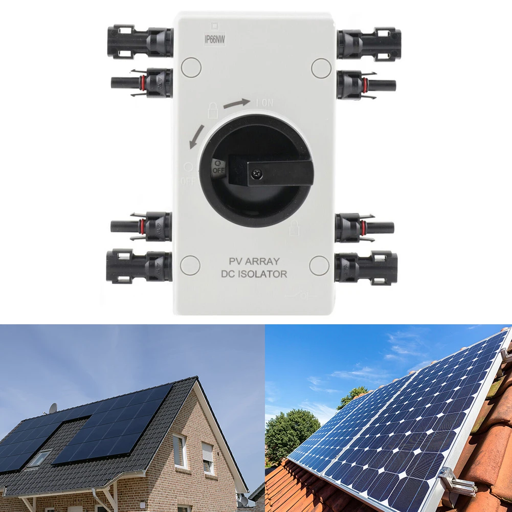 

Solar PV Switch DC Disconnect Switch Off Switch Switch 32A 1000V LsolatingSwitch For Home Improvement Accessory